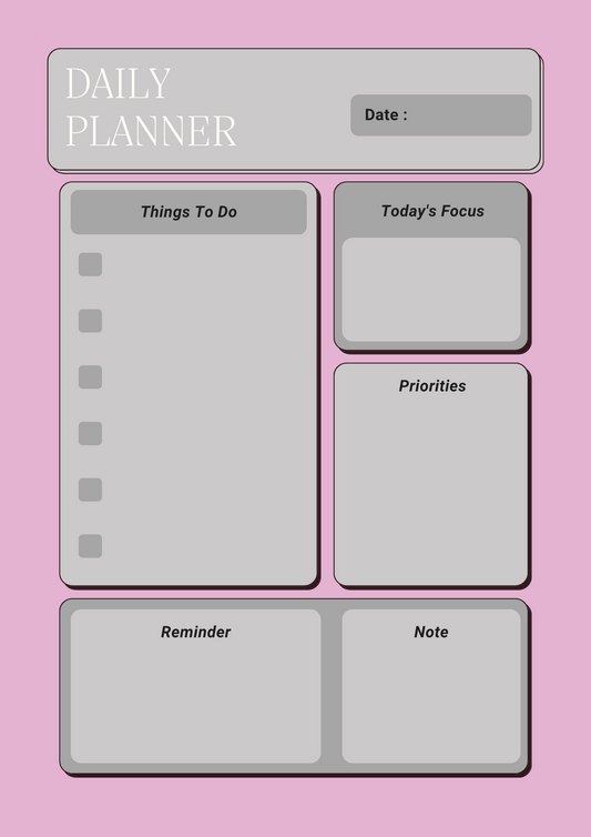 PDF Planner - Pink